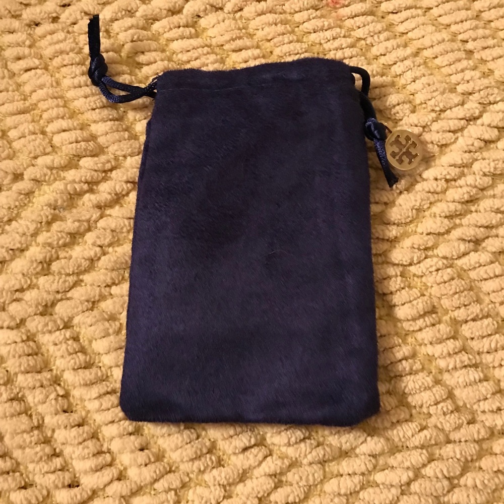 New Small Tory Burch Purple Jewelry Bag
